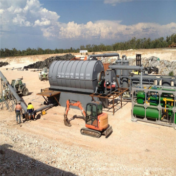 Continuous working waste drying equipment with pyrolysis